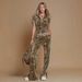 Women's Knitted Summer T-Shirt Set Popular Export Top And Bottoms Ensemble Best Selling Fashion_ecoleips.com