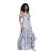 Women's Clothing Seaside Holiday Suspender Skirt French Ruffled Beach Dress Elegant Long Fairy Style Women's Clothing_ecoleips.com