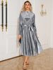 Women's Clothing Autumn And Winter Long Sleeved Banquet Dress Skirt_ecoleips.com