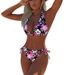 New One Piece Bikini Provides Comfort And Style For Various Aquatic Activities For Women Digital Print Tight Fitting Backless Swimsuit_ecoleips.com