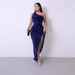 Women's Clothing Sleeveless Sequined Long Skirt Dress Dress_ecoleips.com
