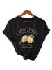 European And American Cross-border Foreign Trade Wholesale Clothing, Fruit Lemon Round-neck Plus-size Short-sleeve_ecoleips.com