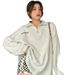 Autumn/Winter Letter Embroidery Style Oversized Loose-Fitting Mid-Length Zippered Hooded Jacket With Standing Collar And_ecoleips.com