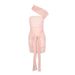 AD256 European And American Fashion Sexy Slim-fit Hot Girl Bodycon Mini Skirt With Mesh Design, Strapless One-shoulder_ecoleips.com