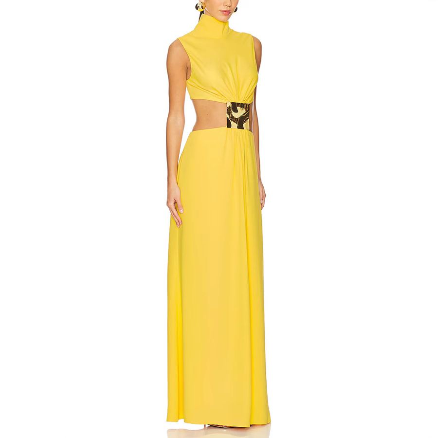 Women's Clothing Spring And Summer New Sleeveless High Collar Zipper Dress INS Casual Loose Holiday Dress_ecoleips.com