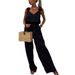 Women's Clothing Spring And Summer New Suspender Sleeveless Pocket Jumpsuit Ins Casual Loose Women's Jumpsuit_ecoleips.com