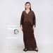 Women's Pleated V-Neck Batwing Dress – Crinkle Textured Maxi Dress – Plus Size Elegant Tunic (One Size Fits S-L)_ecoleips.com