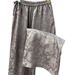 Women's Lace-up Elastic Waist Drapey Wide Leg Pants_ecoleips.com