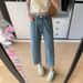 Women's Wide-leg Jeans, Spring Thin Style 2026 New Model, High-waisted, Slimming, Loose Fit, For Petite Individuals,_ecoleips.com