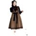 Autumn New Sweet Knitted Top Corduroy Strap Dress Bowknot Internet Celebrity Set For Pregnant Women_ecoleips.com