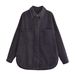 K New Women's Clothing Urban Casual Denim Shirt Jacket_ecoleips.com