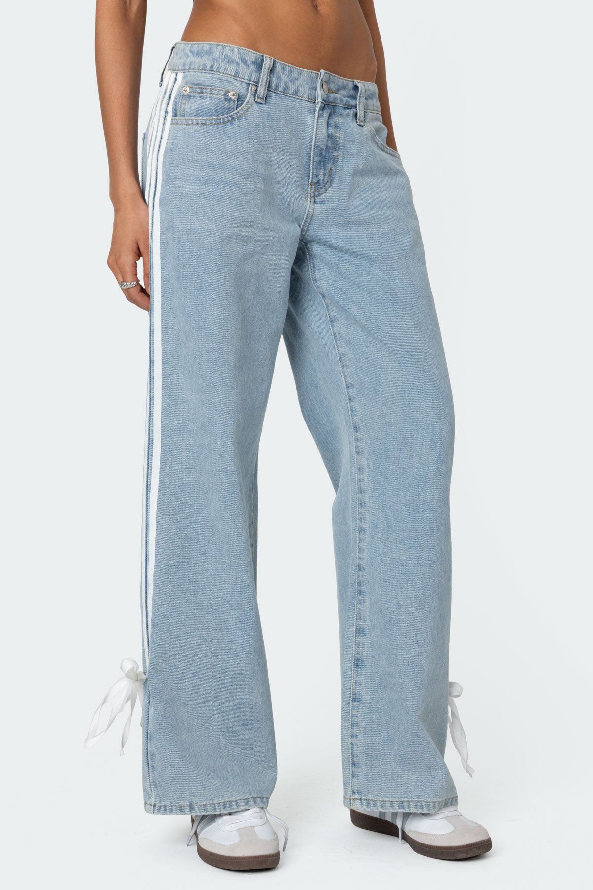 2025 European and American style cross border new fashion loose side pull wide leg women's jeans female 702_ecoleips.com
