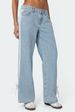2025 European and American style cross border new fashion loose side pull wide leg women's jeans female 702_ecoleips.com