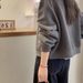 2025 Spring And Autumn New High-End Gray Sweatshirt Jacket Plus Size Women's Clothing For Plus-Size Ladies, Hoodless_ecoleips.com