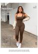 Sleeveless Vest, Top, Threaded Trousers, Jumpsuit, Seamless Stretch Sportswear, Fitness Onesie, Yoga Suit, Onesie_ecoleips.com