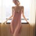 Sexy Hot Suspender Lace Ice Silk Thin Loungewear_ecoleips.com