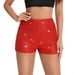 K Fashion Bead Slim Fit Sequin Solid Color Mid Waist Sexy Straight Leg Women's Shorts_ecoleips.com