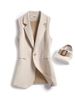 Women's Clothing sleeveless suit vest women's loose coat new high-end waistcoat vest _ecoleips.com