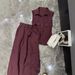 Women's Clothing Popular Red Linen Suit For Women New Summer Fashion Shirt Wide Leg Pants Two Piece Suit_ecoleips.com