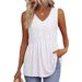 2025 European And American Cross-Border Summer Women's Vest Hot New Printed Wrinkled T-Shirt_ecoleips.com