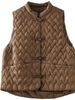 girl Chinese Retro Double-Breasted Button Down Cotton Vest For Women Winter Lightweight Layering Slimming Warm Padded Jacket_ecoleips.com