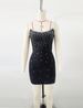 Women's Clothing Bandage Dress Short Black High End Evening Dress Birthday Party Small Dress Annual Meeting_ecoleips.com