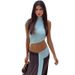 2026 Spring New Fashion Sexy Sleeveless Short Vest Slim Fit Long Dress Holiday Seaside Suit Skirt Women_ecoleips.com