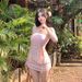 Inspired Pure Floral Print Two Piece Strapless Bikini Swimsuit Dress Style For Women High End Alluring Exquisite_ecoleips.com