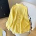 Women's Stylish Long Sleeved Sun Protective Shirt Jacket Thin Loose Top with Butterfly Patchwork Back in Stock Summer Fashion_ecoleips.com
