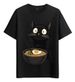 Women's T-Shirts T-shirt Muscle Freaks Cat Ramen Anime Style Japanese Food_ecoleips.com