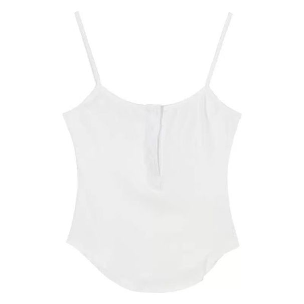 Summer Sexy Buttoned Backless Camisole With Chest Pads Women, Suitable For Wearing As An Outer Layer, Slim Fit,_ecoleips.com