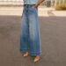 Women's High Waist Straight Leg Jeans - Stretchy Wide Fit Denim Pants With Vintage Wash, Slimming & Comfortable, Sizes S-XXL_ecoleips.com