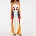 Summer Casual Loose Women's Dress Personalized Print Halter Neck Sleeveless Backless Long Dress For Vacation_ecoleips.com