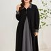 Exclusive Cross-border Supply For The Middle East: Color-blocked Patchwork Robe, Plus-size Muslim Long-sleeve_ecoleips.com