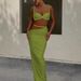 Women's Clothing Beach Holiday Style Swimsuit Spring New Sexy Backless Halter Neck Sling Hip Skirt Two Piece Set_ecoleips.com
