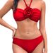 Women's Clothing Three Dimensional Flower Bikini Swimsuit Suit_ecoleips.com