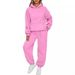 Aria Basics European And American Cross-Border Women's Fashion Sweatshirt Drop Shoulder Sleeve Casual Sports Versatile Jogger_ecoleips.com