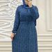 Women's Clothing New Chiffon Floral Print Robe Fashionable And Elegant Dress_ecoleips.com