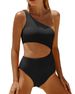 One-Shoulder Monokini – Sexy Solid Color Swimsuit For Women (S-XXL, Multiple Colors Available)_ecoleips.com
