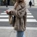 Diyun European And American Elegant Temperament Furry Long-Sleeve Coat Women's Clothing 2025 Autumn Winter_ecoleips.com