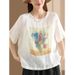 A Casual, Commuting-Style Short-Sleeved Top With A Hong Kong-Inspired Design; Made Of Comfortable Cotton-Linen Fabric Fo_ecoleips.com