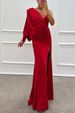 Women’s Clothing New V Neck Sexy Fashion Design Dress Evening Dress_ecoleips.com