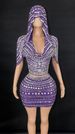 Women's Clothing Hooded Short Skirt 2 Piece Set Glitter Sequin Hat & Mini Dress 2-Piece Set For Birthday Party, Stage Performance, And Night Out_ecoleips.com