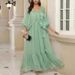 Floral Pleated Long Dress Heavy Duty Summer New Style Loose Fit Slimming Elegant Dress For Women_ecoleips.com