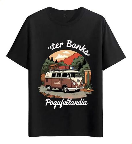 Women's T-Shirts T-shirt Muscle Freaks Camper Van Estilo Vw Kombi Car_ecoleips.com