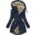 Women’S Winter Coat With Faux Fur Hood – Slim-Fit Zip-Up Long Sleeve Jacket (Green/Navy/Black, S-Xxxl)_ecoleips.com