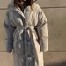 "Tailored Wool-Blend Trench Coat – Slim-Fit Longline Overcoat With Bio-Down Filling, Winter Warmth In Dark Brown & Ivory"_ecoleips.com