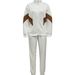 Women's Clothing Color Block Sportswear Set Turtleneck Jacket & Jogger Pants Casual Versatile Two-Piece Outfit Polyester Spring/Autumn Summer_ecoleips.com