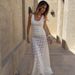 Verve Ins Spring Summer New Sexy Lace Midi Fashion Slim Fit Sheer High Waist Skirt_ecoleips.com