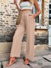 Women's Clothing Casual Pants Elastic High Waist Loose Trousers_ecoleips.com
